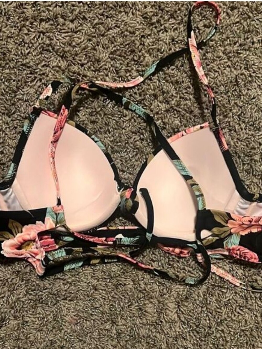 Shade & Shore Black and Pink Bikini Swimwear - Picture 6 of 7